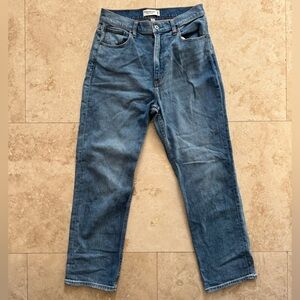 Abercrombie & Fitch Curve Love The Ankle Straight Ultra High Rise